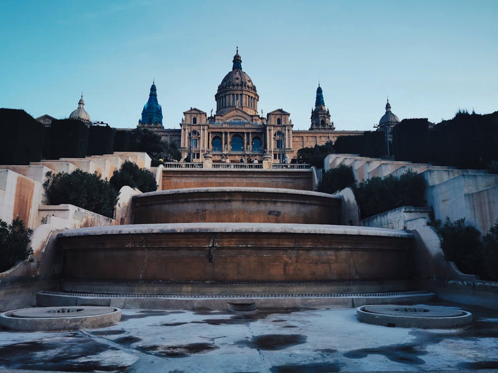 Palau Nacional and Magic Fountain of Montjuïc in Barcelona