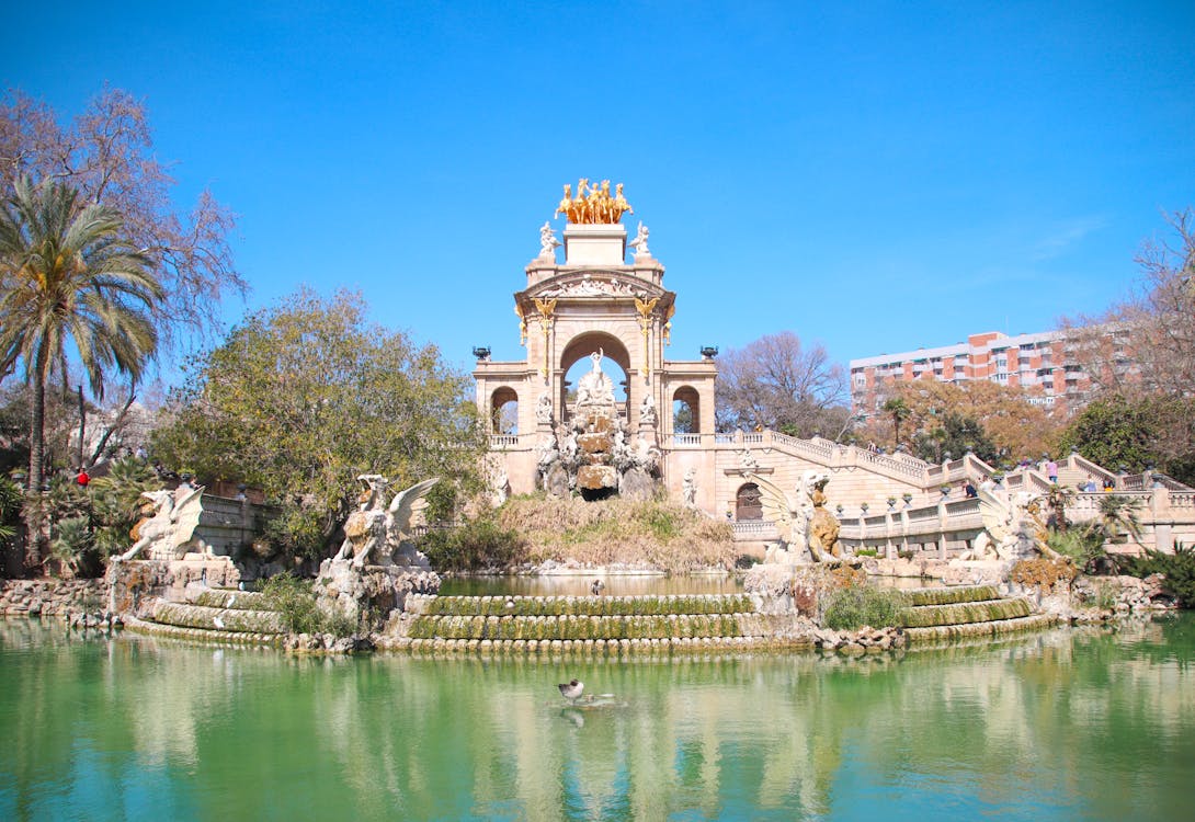 Cascada Monumental fountain in Parc de la Ciutadella Barcelona