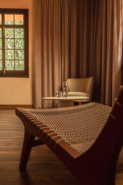 A boutique hotel room with stylish design in a Spanish hotel