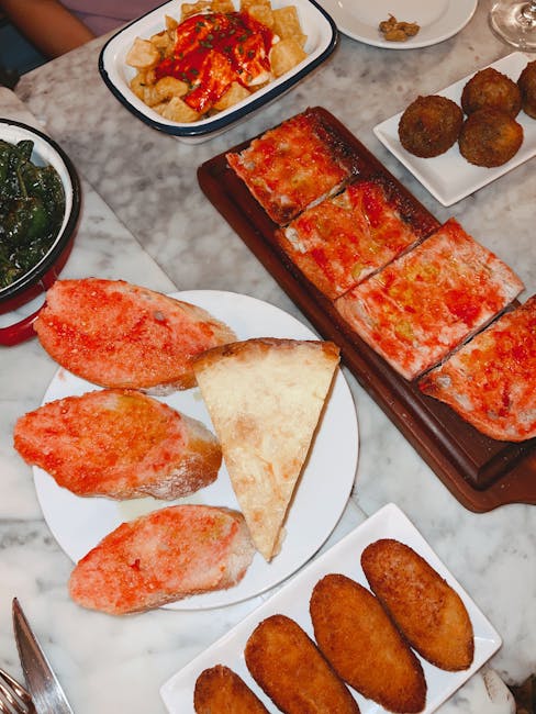 A budget Spanish meal with traditional dishes