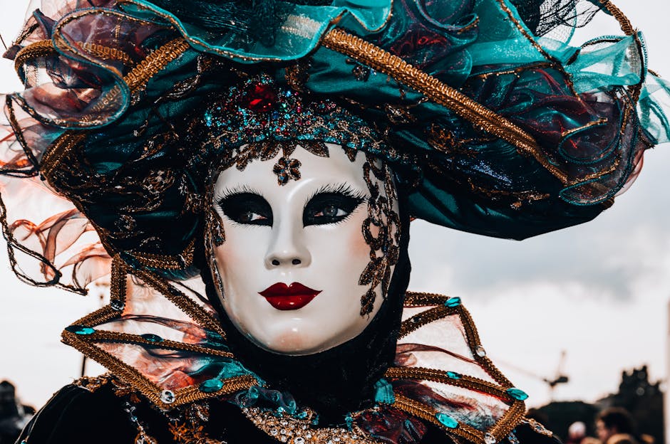 Elaborate Carnival costumes worn by participants in the Sitges parade