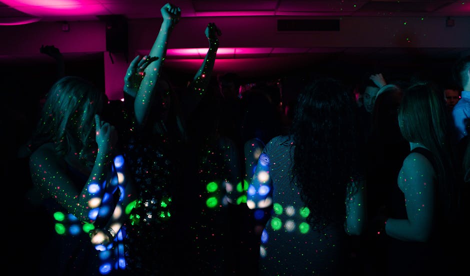 Late-night dancing at a Barcelona club after the pub crawl finishes