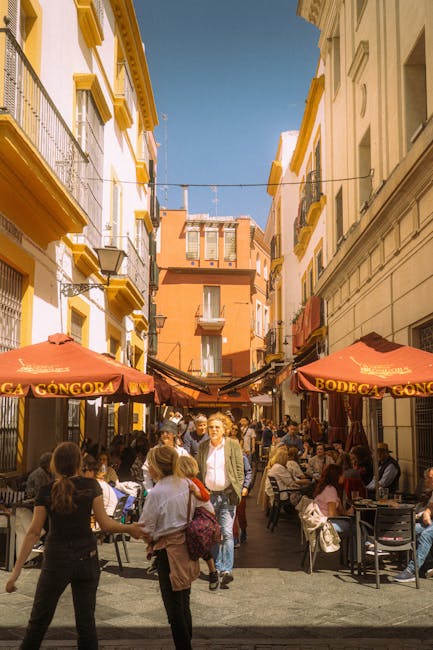 A casual outdoor cafe on a quiet Sant Antoni street